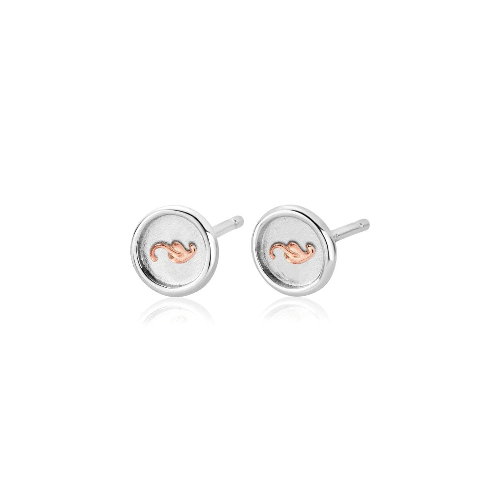Clogau Insignia Sterling Silver Stud Earrings 3STOL0604