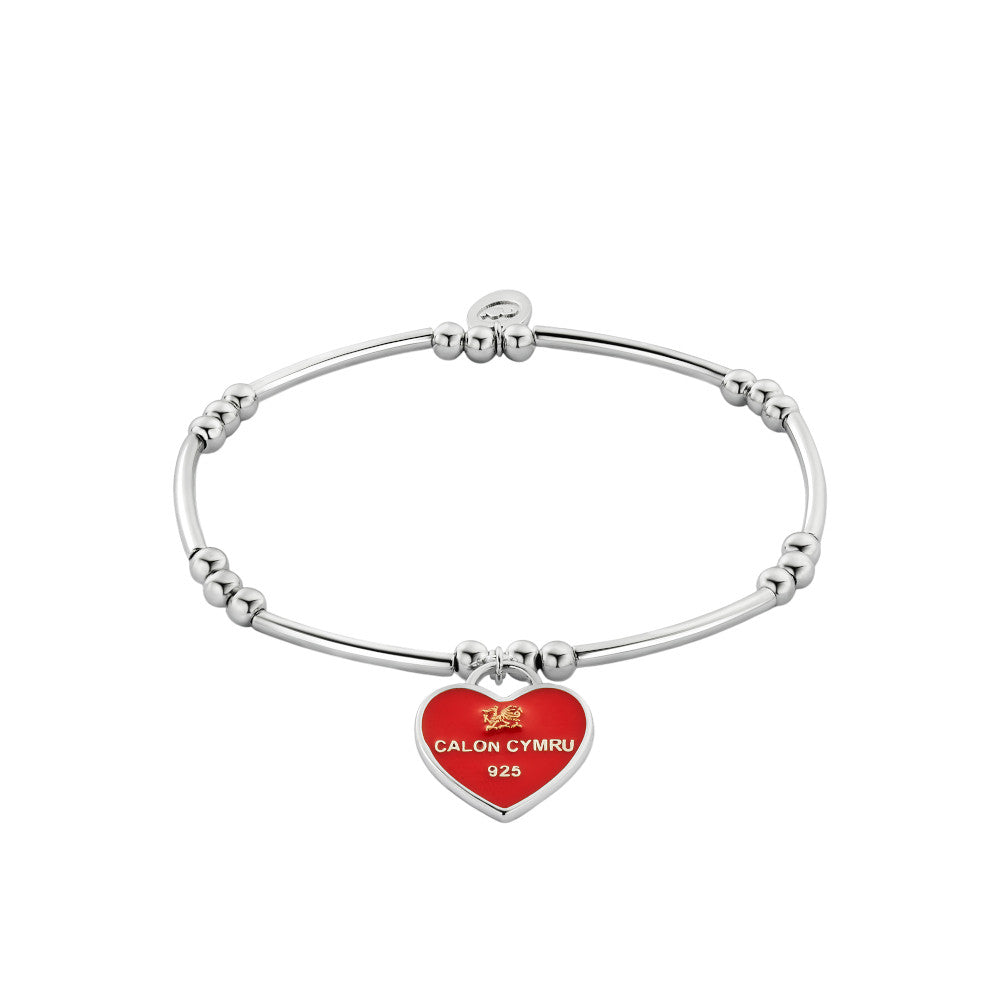 Clogau WRU Sterling Silver Welsh Heart Affinity Bracelet 3SWRU0660