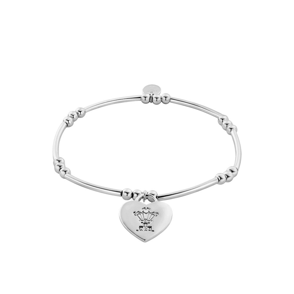 Clogau WRU Sterling Silver Welsh Heart Affinity Bracelet 3SWRU0660
