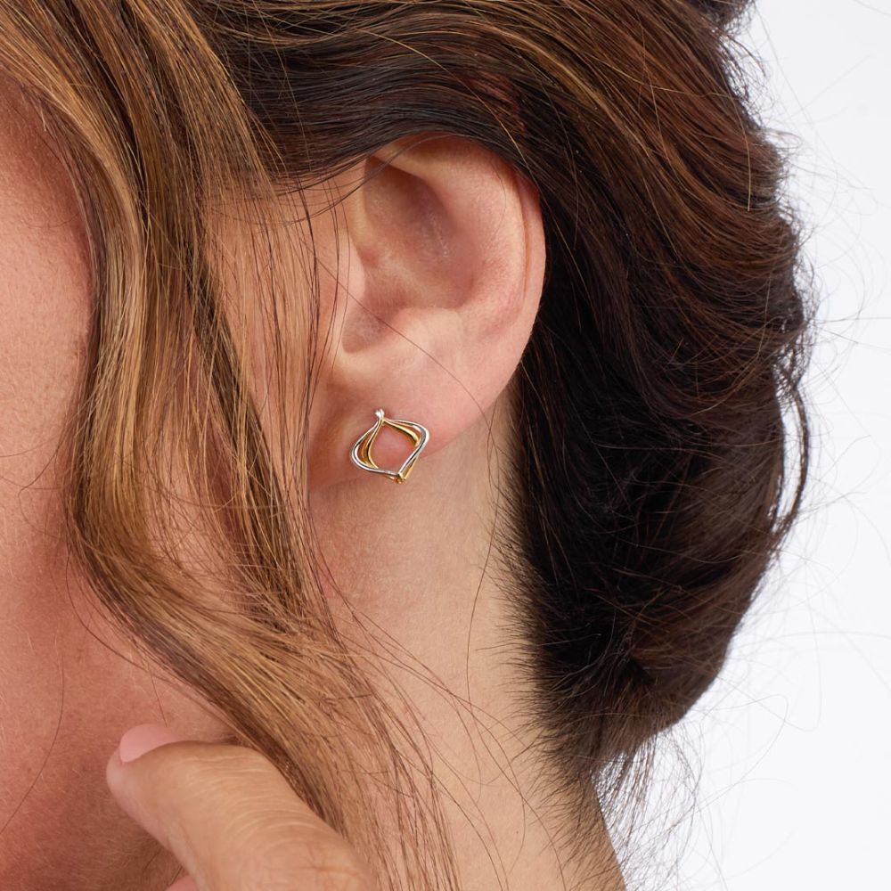 Kit Heath Alicia Golden Petite Stud Earrings 40019GRP