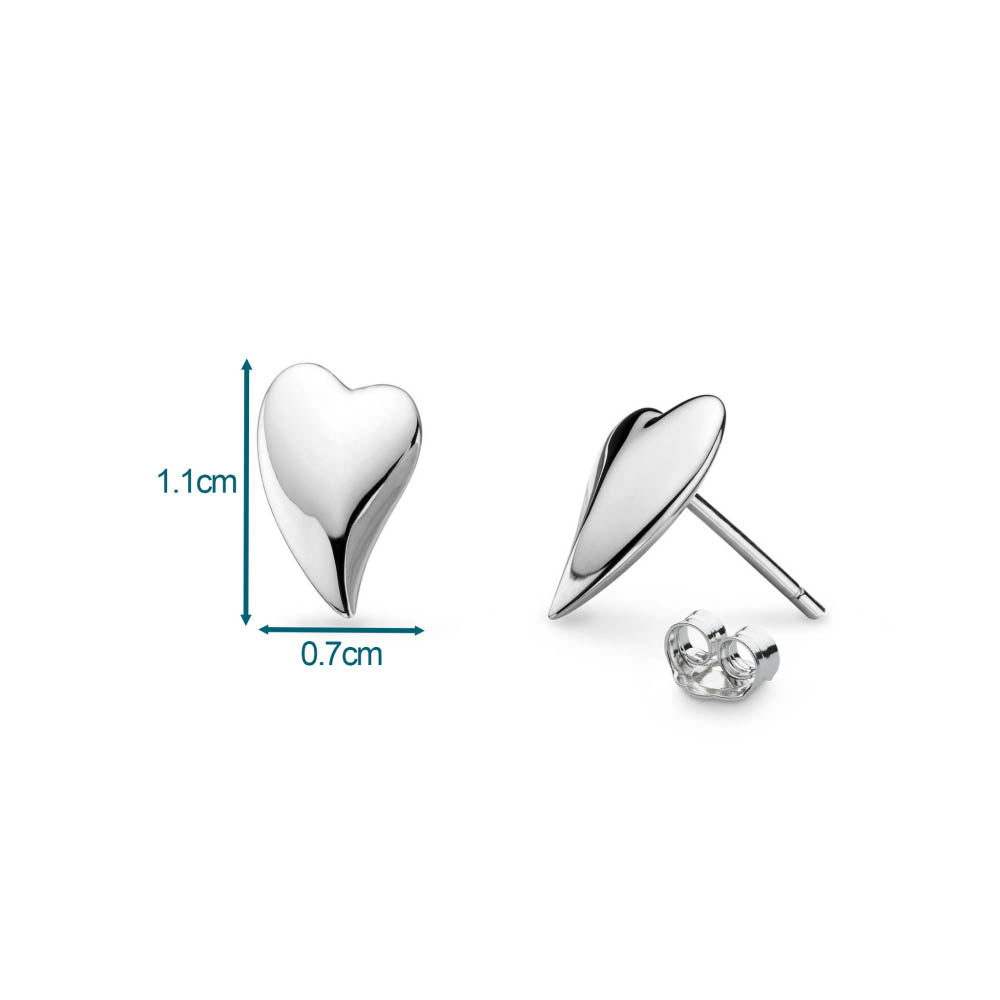 Kit Heath Desire Cherish Heart Stud Earrings 40GTRP