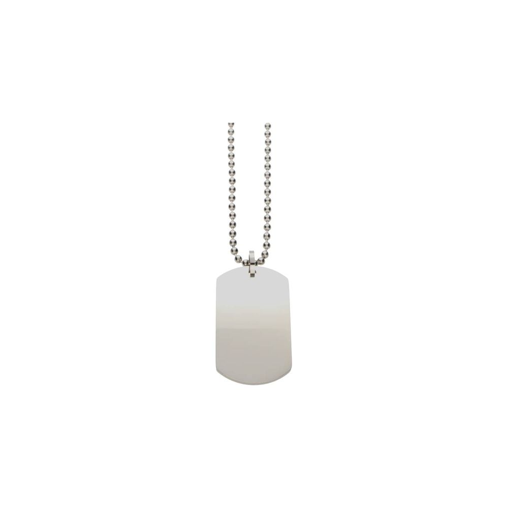 Mens Stainless Steel Dog Tag Pendant image 0