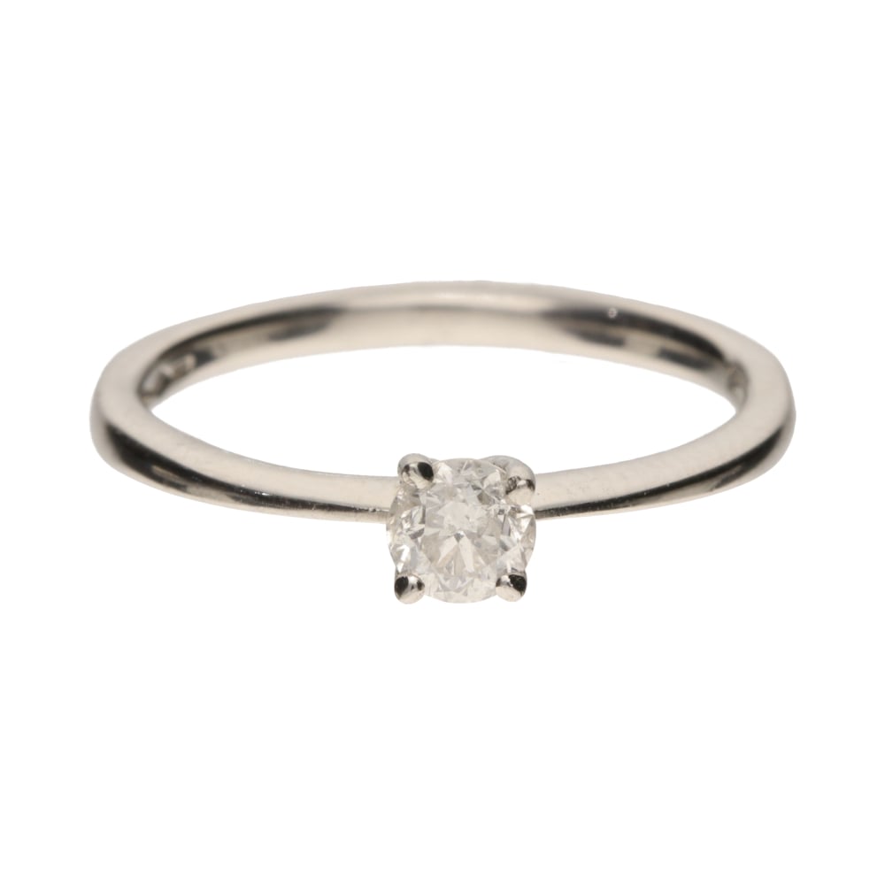 Pre-Owned Platinum 4 Claw Diamond Solitaire Ring image 0