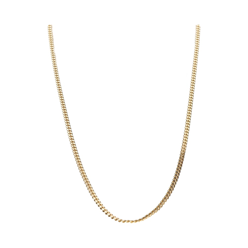 Pre-Owned 9ct Yellow Gold Curb Chain 23inch image 0