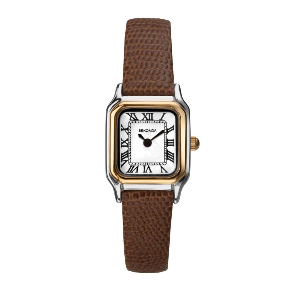 Sekonda Ladies Monica Brown Leather Strap Watch 40294.27 image 0