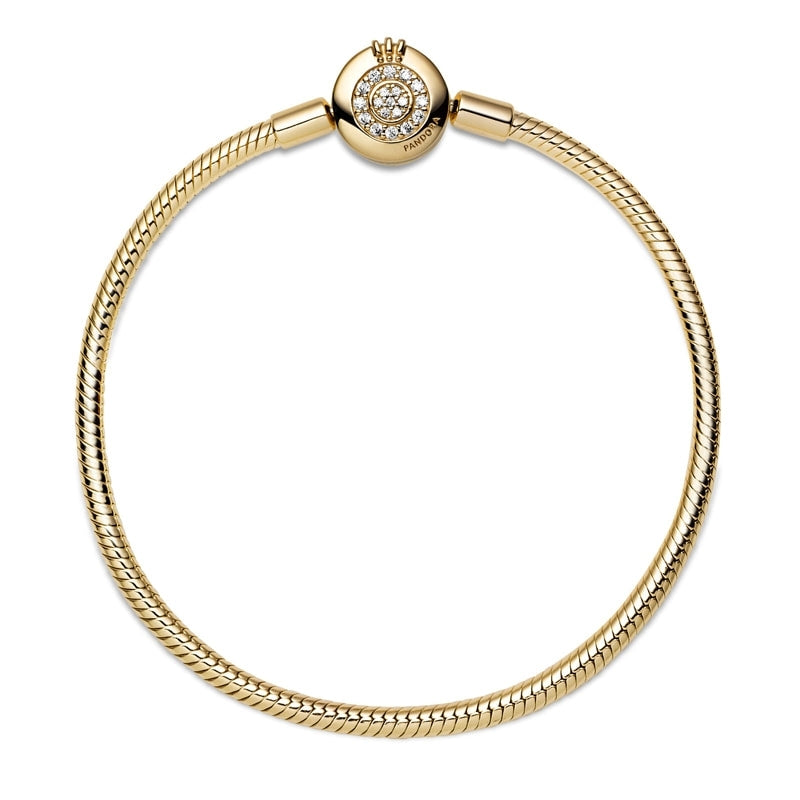 PANDORA Moments Crown O Snake Chain Bracelet 569046C01