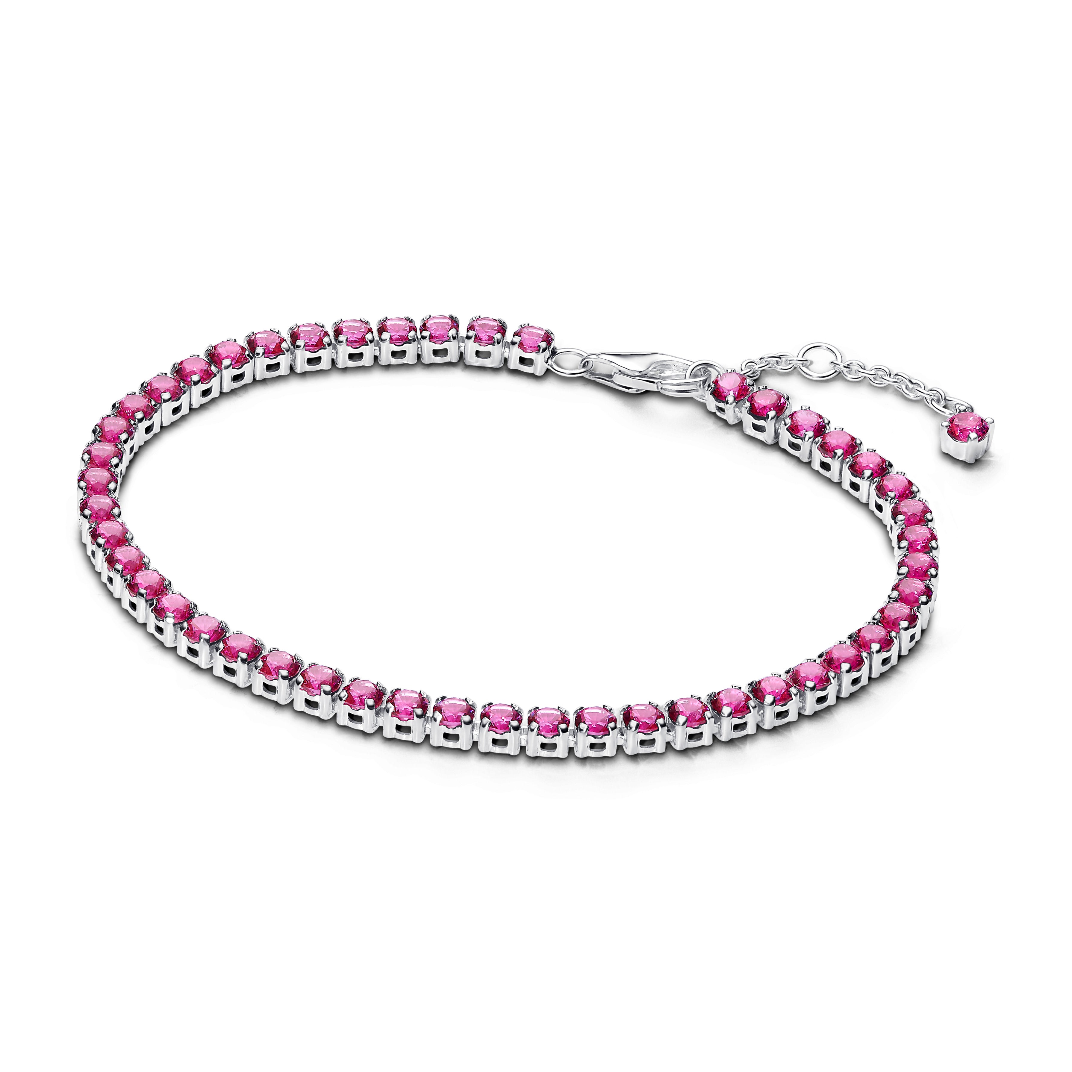 PANDORA Sparkling Pink Tennis Bracelet 591469C04