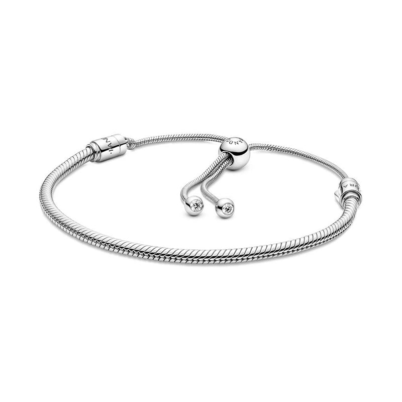 PANDORA Moments Snake Chain Slider Bracelet 599652C01-2