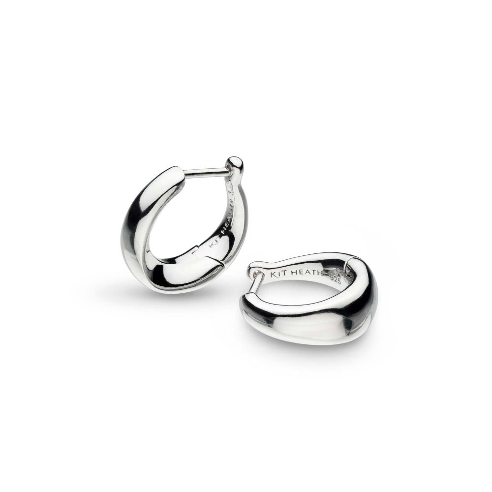 Kit Heath Bevel Cirque Hinged Huggie Hoop Earrings 6175RP