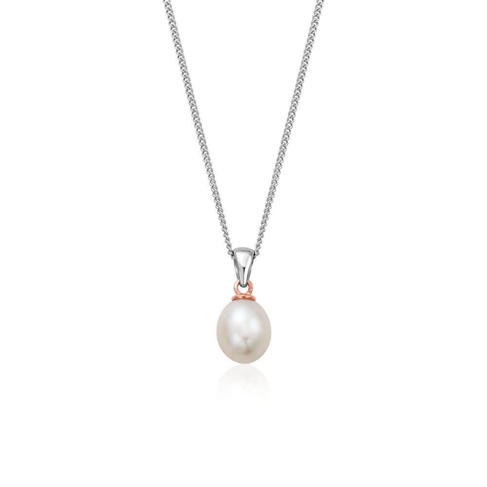 Clogau Nature's Wonder Sterling Silver Beachcomber Pendant with Pearl 3SBCH0633 image 0