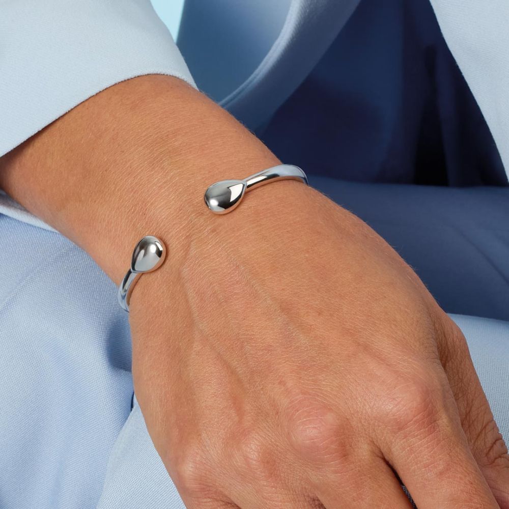 Kit Heath Coast Pebble Smooth Hinged Bangle 70152RPSM