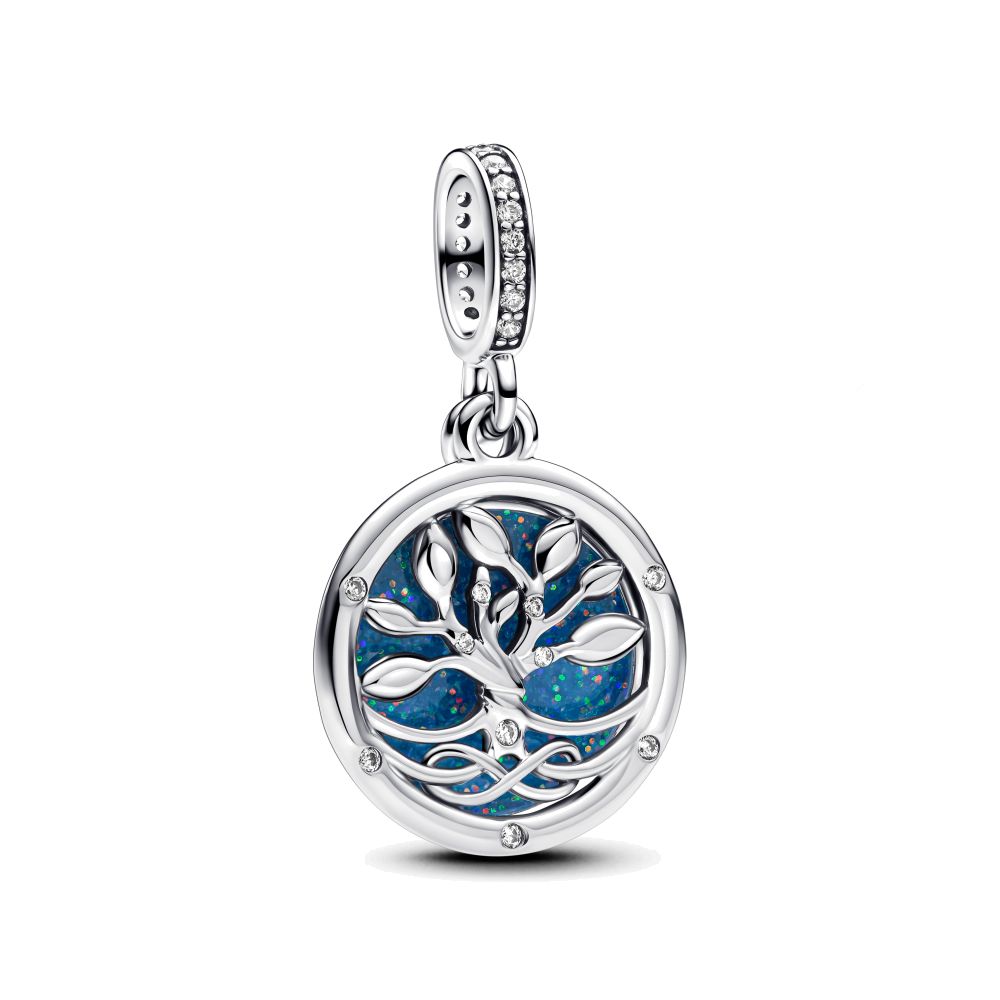 PANDORA Glow-in-the-dark Infinity Tree Double Dangle Charm 793599C01 image 0