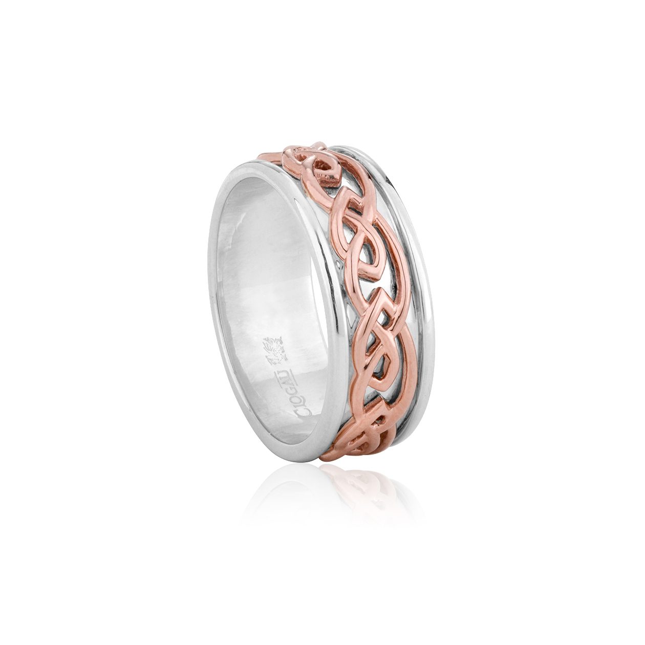 Royal Clogau Sterling Silver Annwyl Wide Channel Ring 3SELR017 image 0