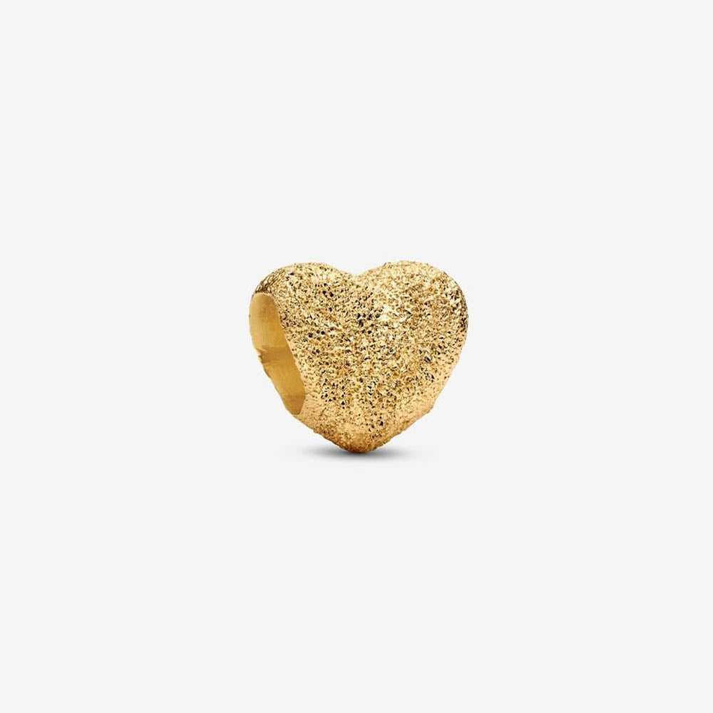 PANDORA Textured Heart Mini Charm 764000C00