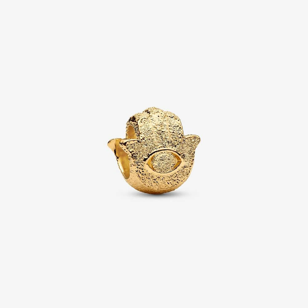 PANDORA Textured Hamsa Hand Mini Charm 764042C00
