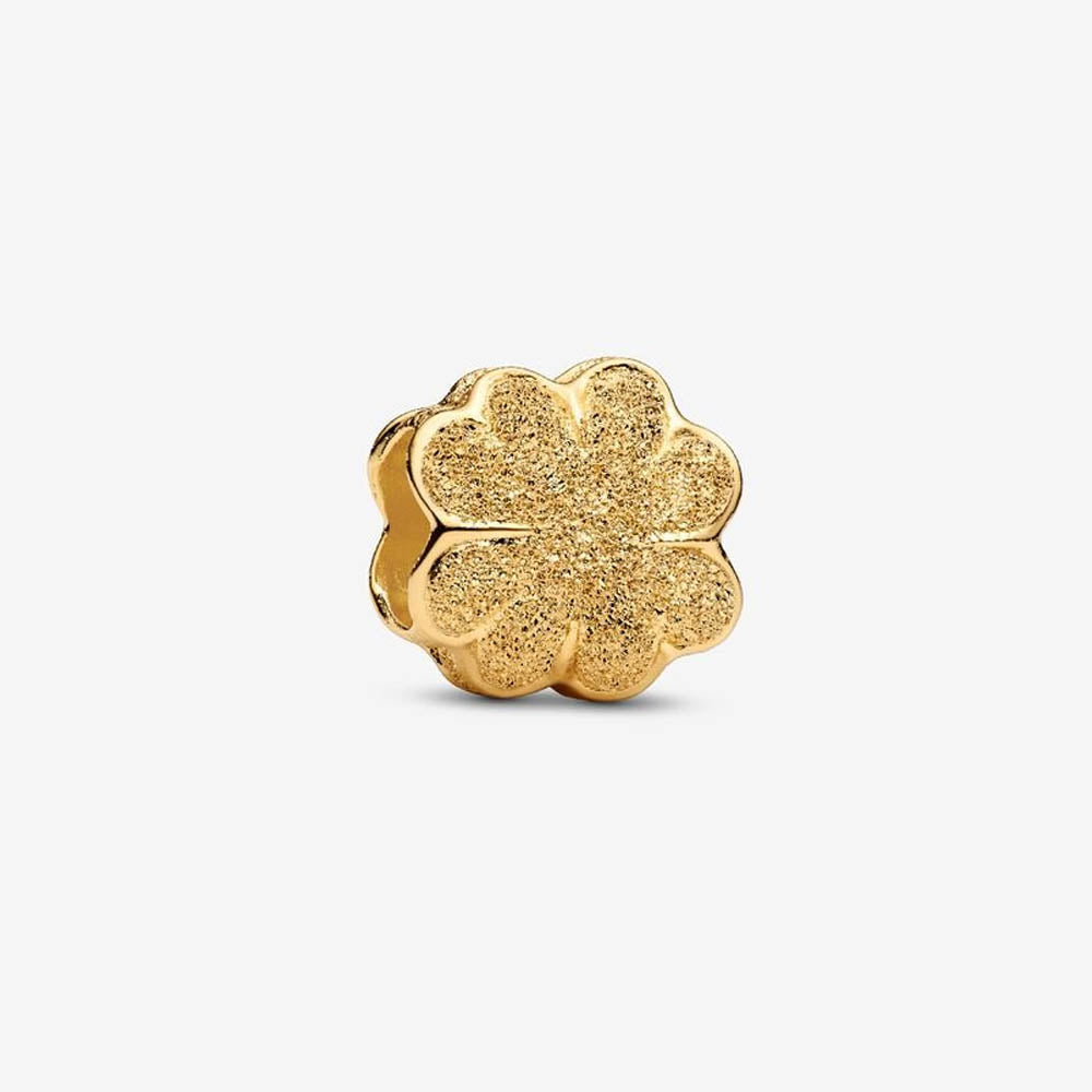 PANDORA Textured Clover Mini Charm 764047C00