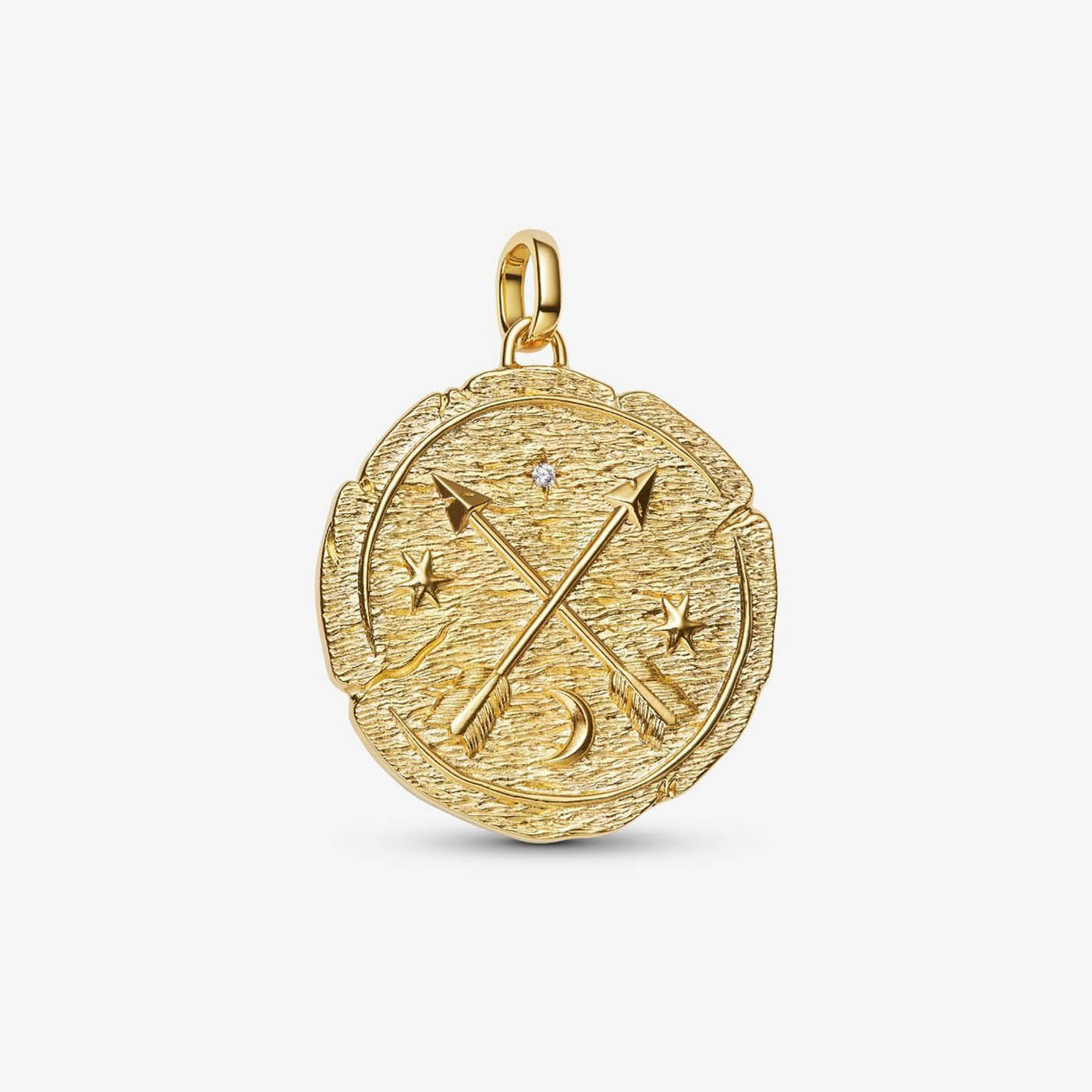 PANDORA Crossing Arrows Oversized Medallion Charm 764084C01