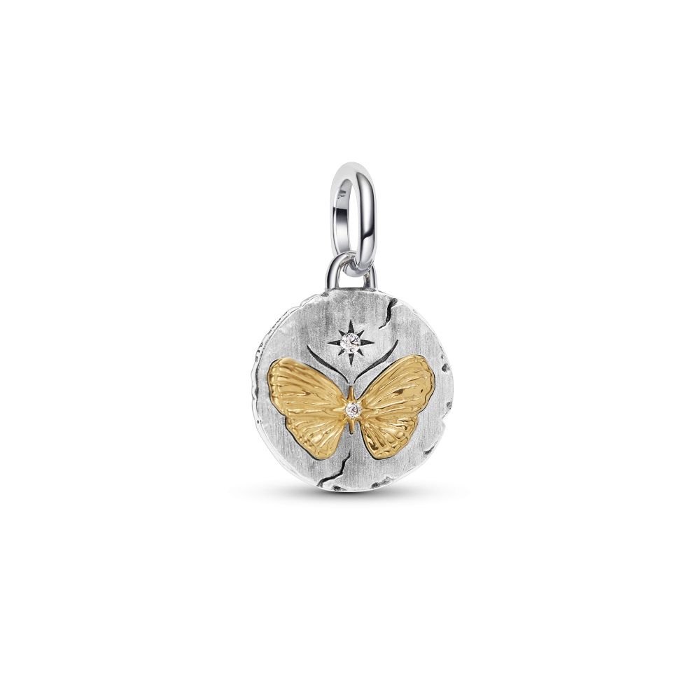 PANDORA Butterfly Medallion Charm 764803C01