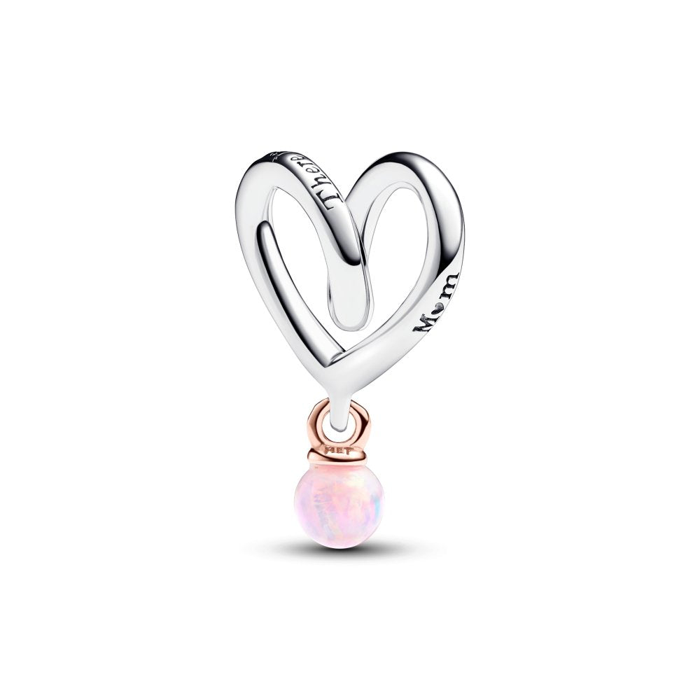 PANDORA Two-tone Wrapped Heart Charm 783242C01