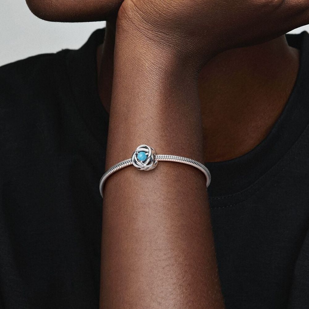 PANDORA December Birthstone Eternity Circle Charm 790064C02