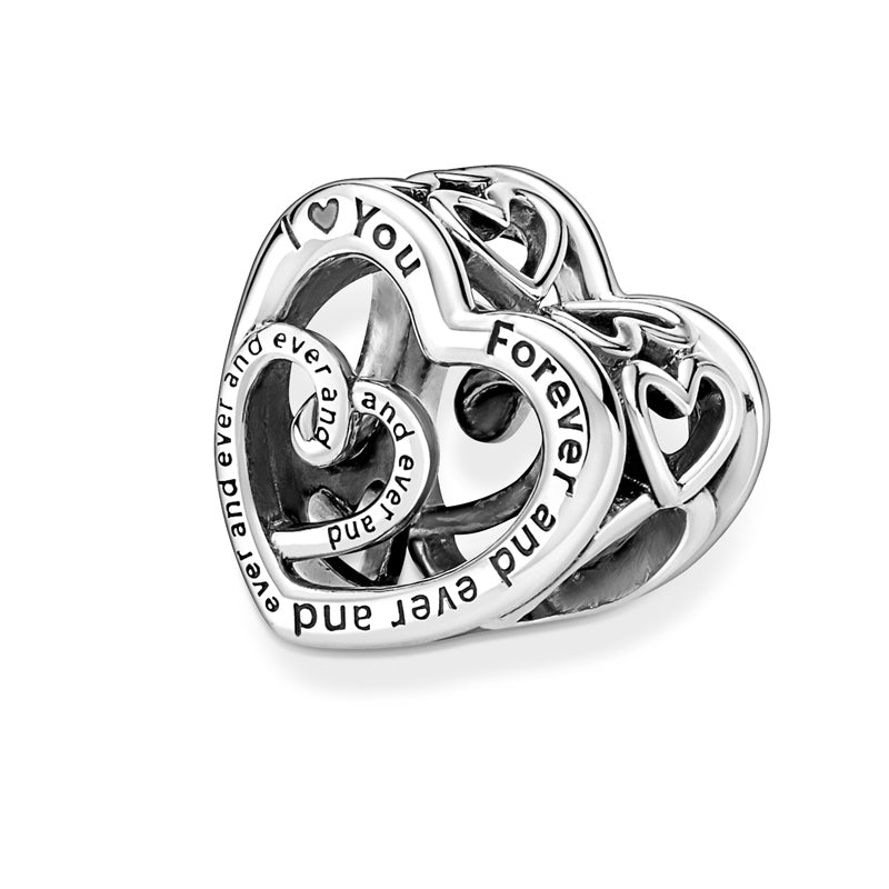 PANDORA Entwined Infinite Hearts Charm 790800C00
