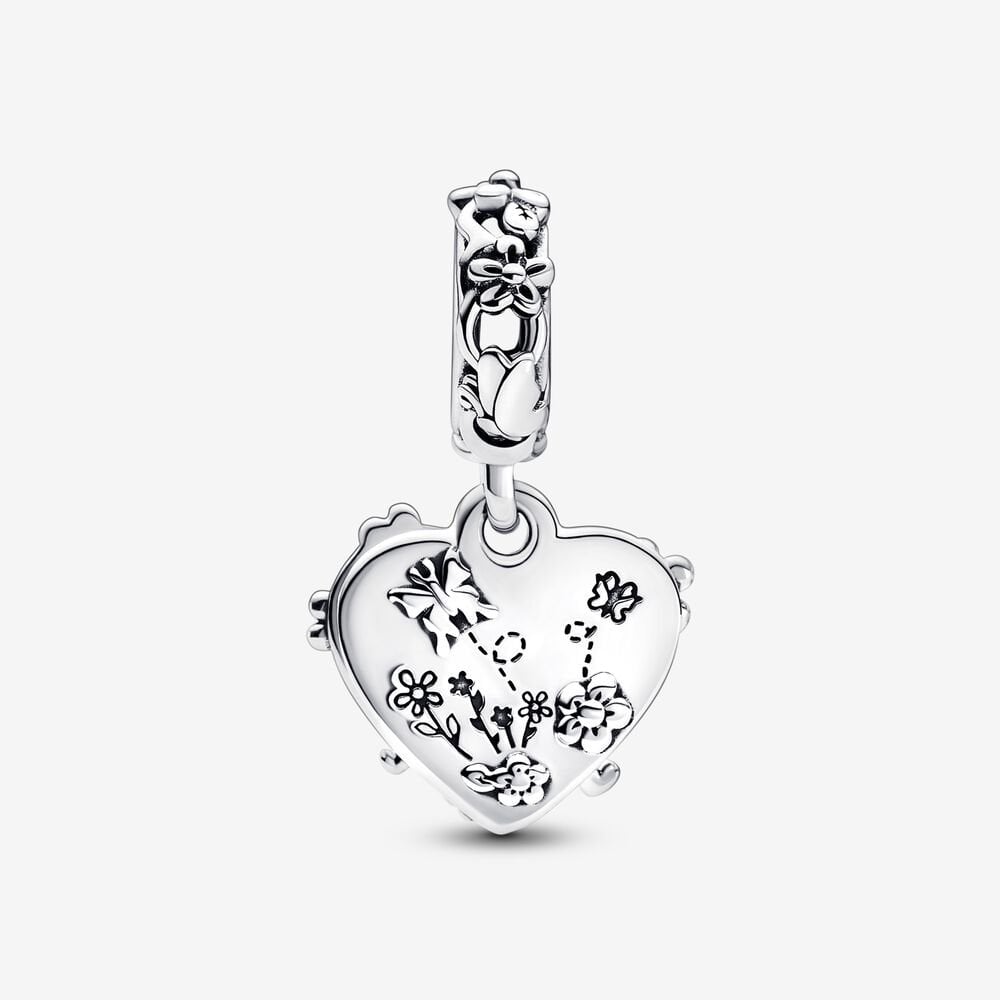 PANDORA Disney Winnie The Pooh Double Heart Dangle Charm 792214C01