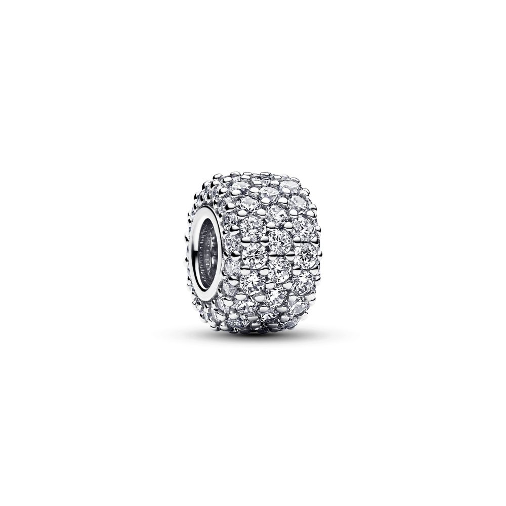 PANDORA Sparkling Pave Triple-row Charm 792820C01