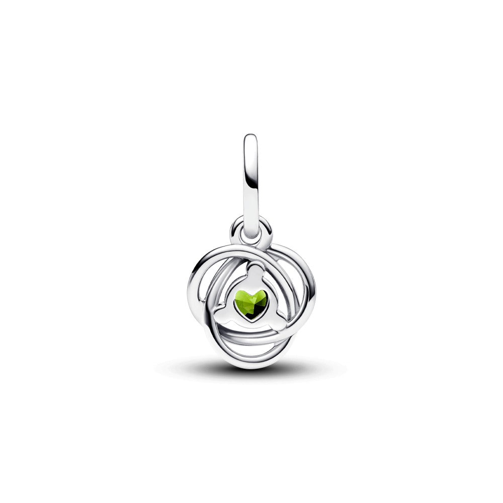 PANDORA August Birthstone Eternity Circle Dangle Charm 793125C08
