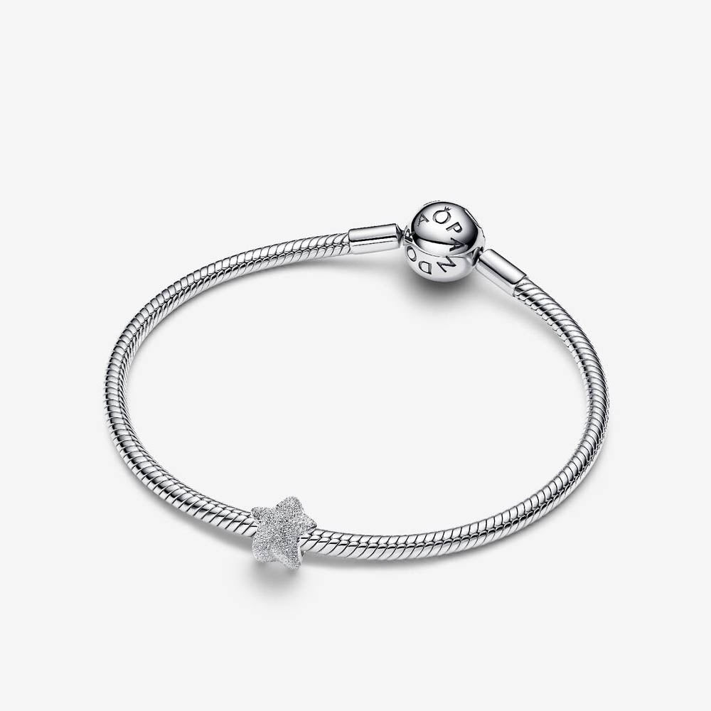 PANDORA Textured Star Mini Charm 794050C00
