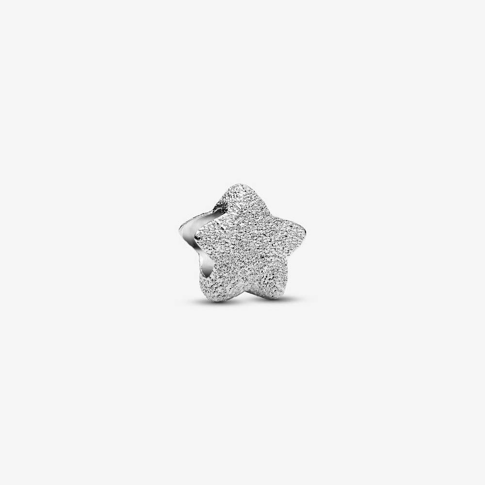 PANDORA Textured Star Mini Charm 794050C00