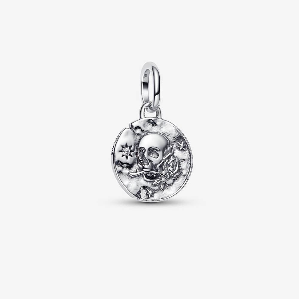 PANDORA Skull Medallion Charm 794089C01