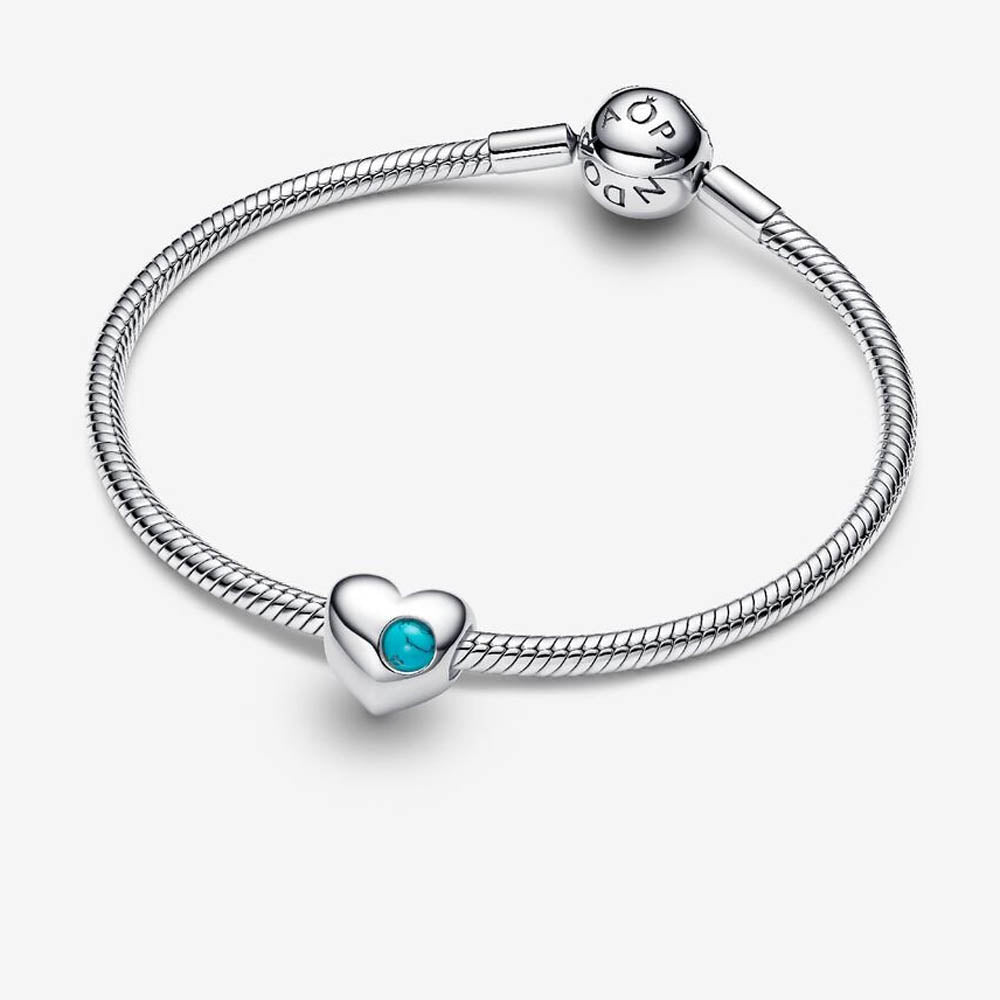 PANDORA December Birthstone Heart Charm 794161C12