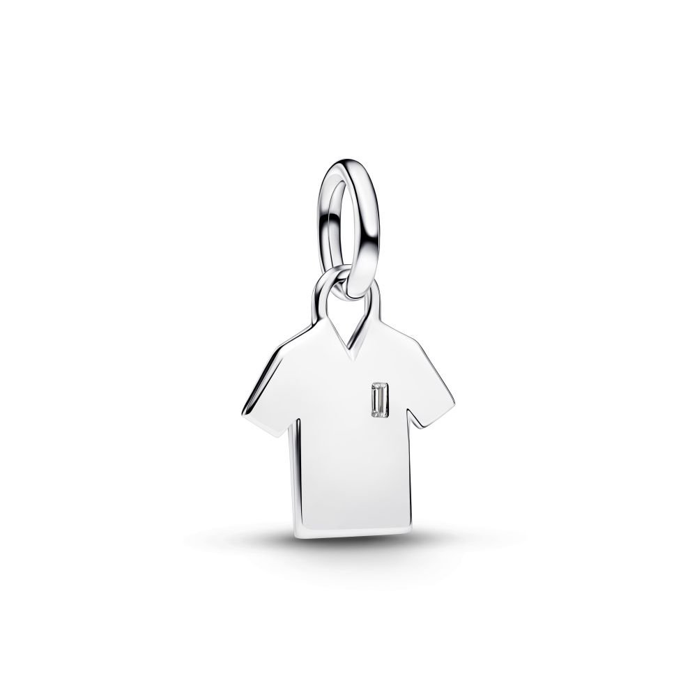 PANDORA Engravable Soccer Shirt Dangle Charm 794708C01
