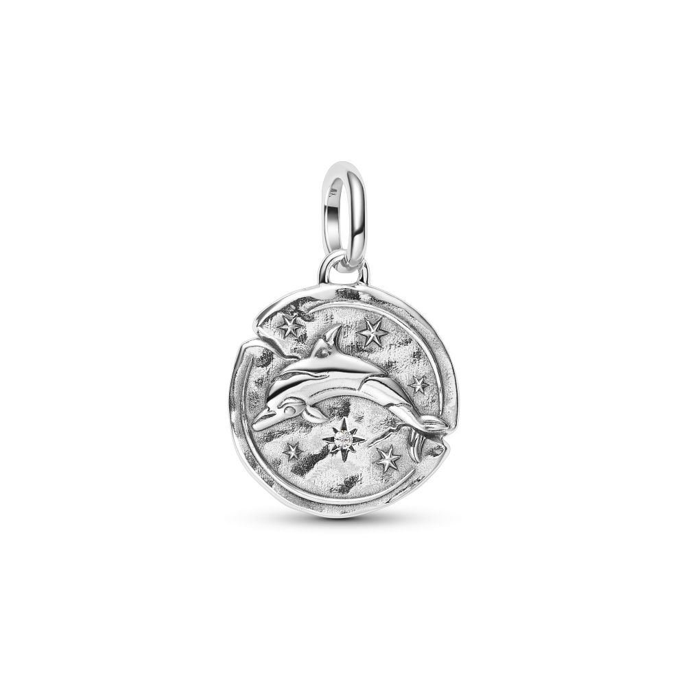 PANDORA Dolphin Medallion Charm 794807C01