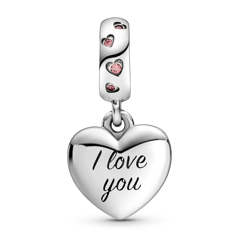 PANDORA Mum Script Heart Dangle Charm 798887C01