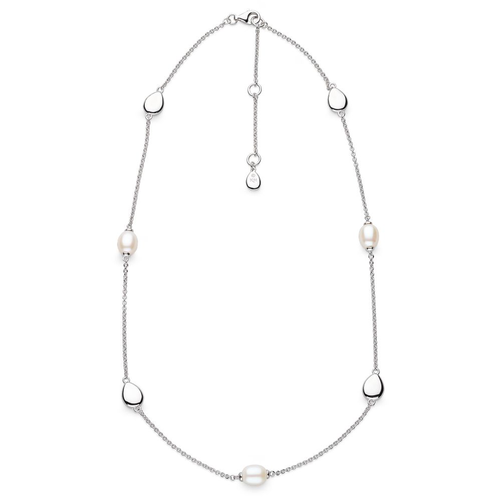 Kit Heath Coast Pebble Pearl Station 18" Necklace 90183FP