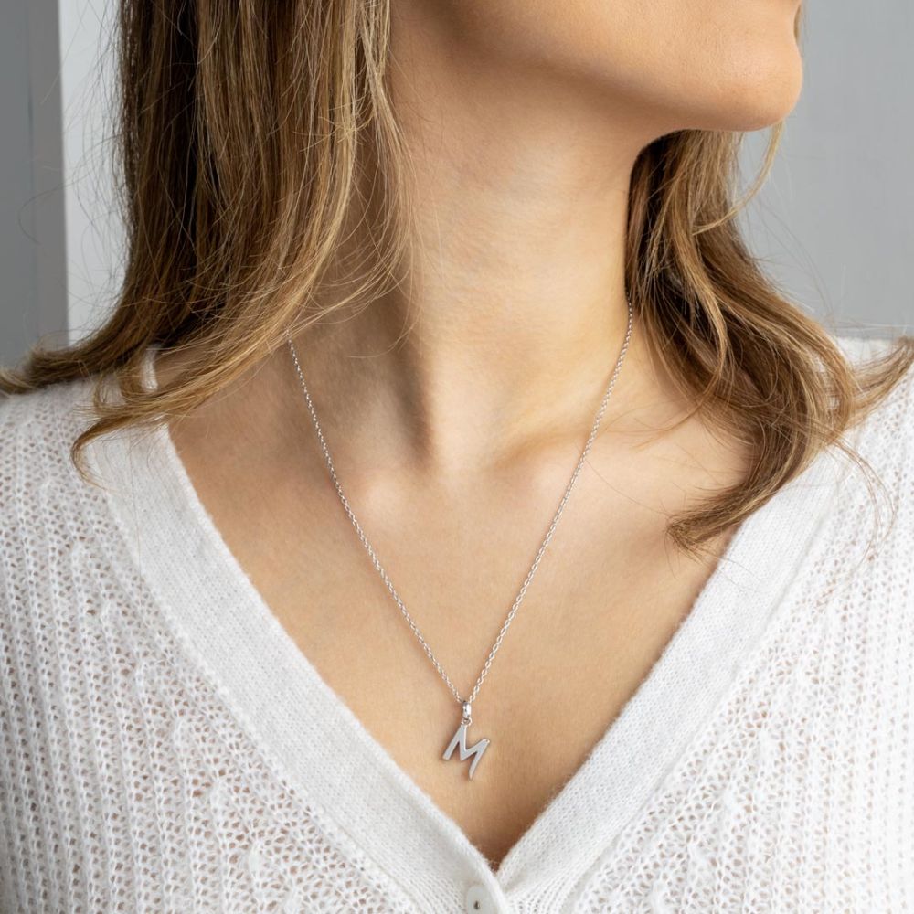Kit Heath Signature Skript Capital M 18" Necklace 9198RPM