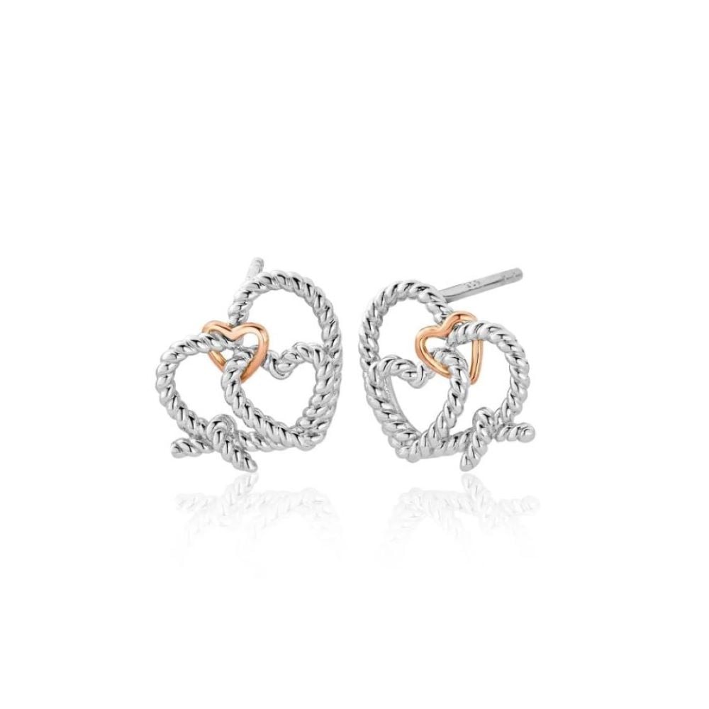 Clogau Forever Yours Sterling Silver Bound Stud Earrings 3SLVB0643 image 0