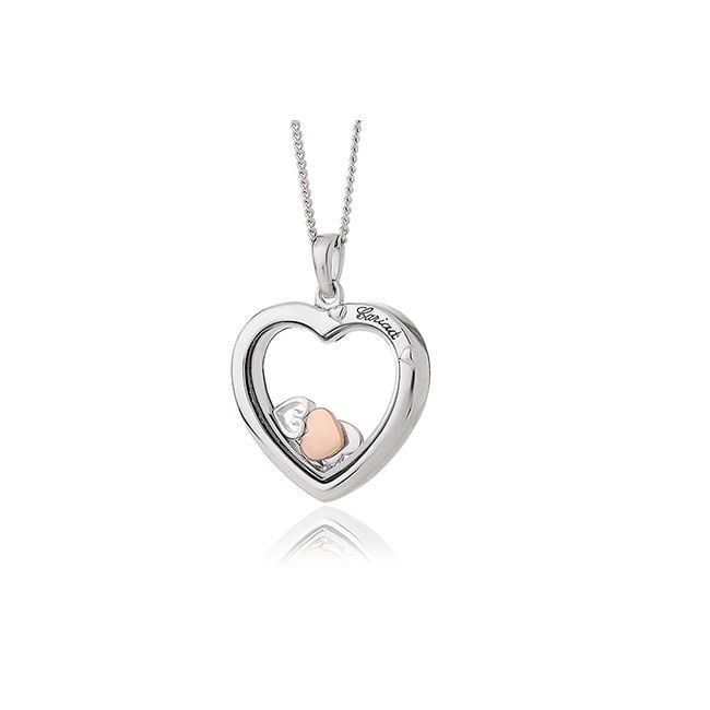 Clogau Cariad Sterling Silver Inner Charm Pendant with Diamond 3SICLP09 image 0