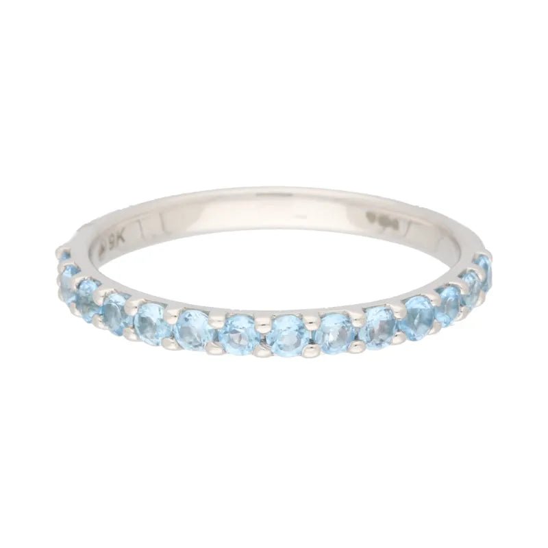 9ct White Blue Topaz Ring257351