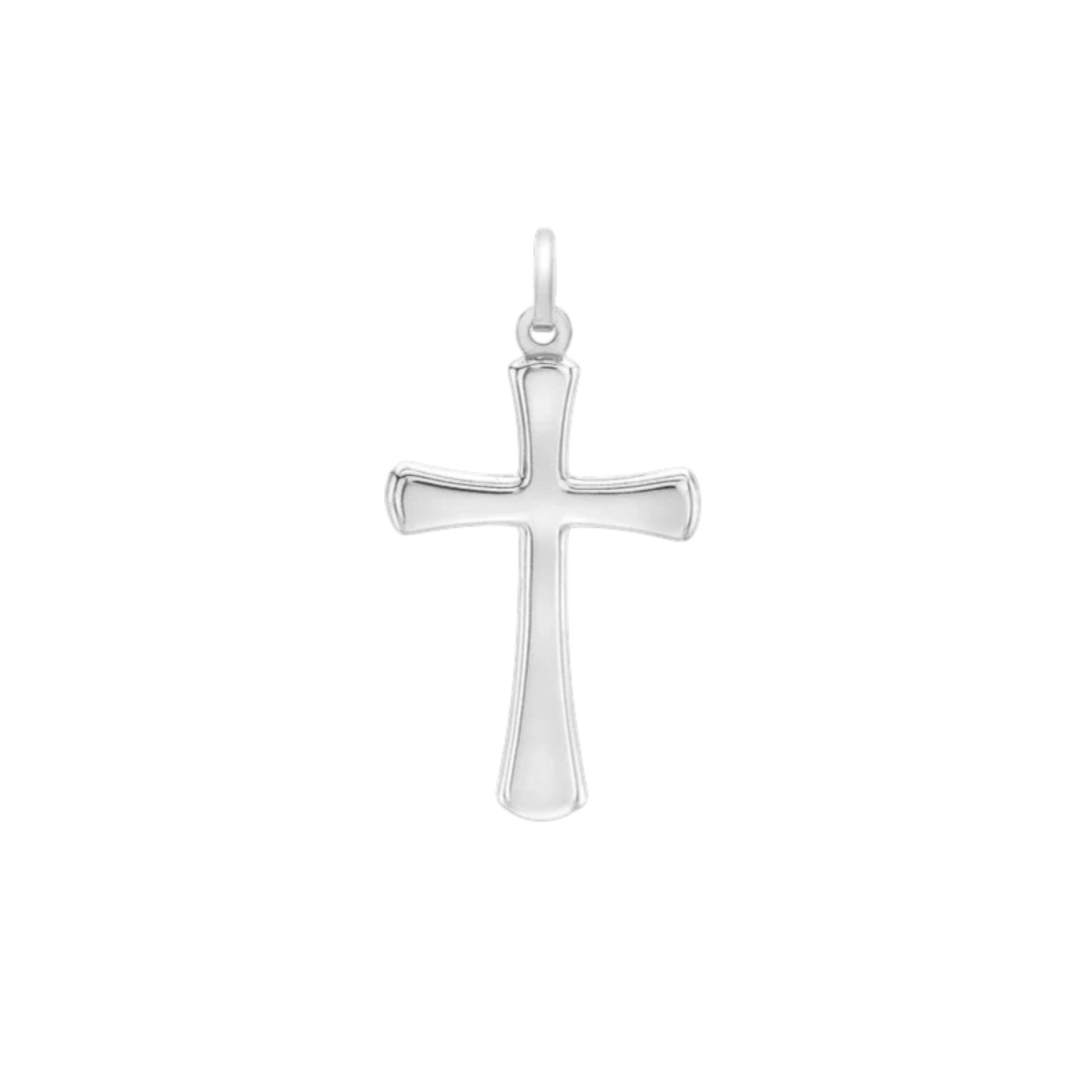 9ct White Gold Cross Pendant
