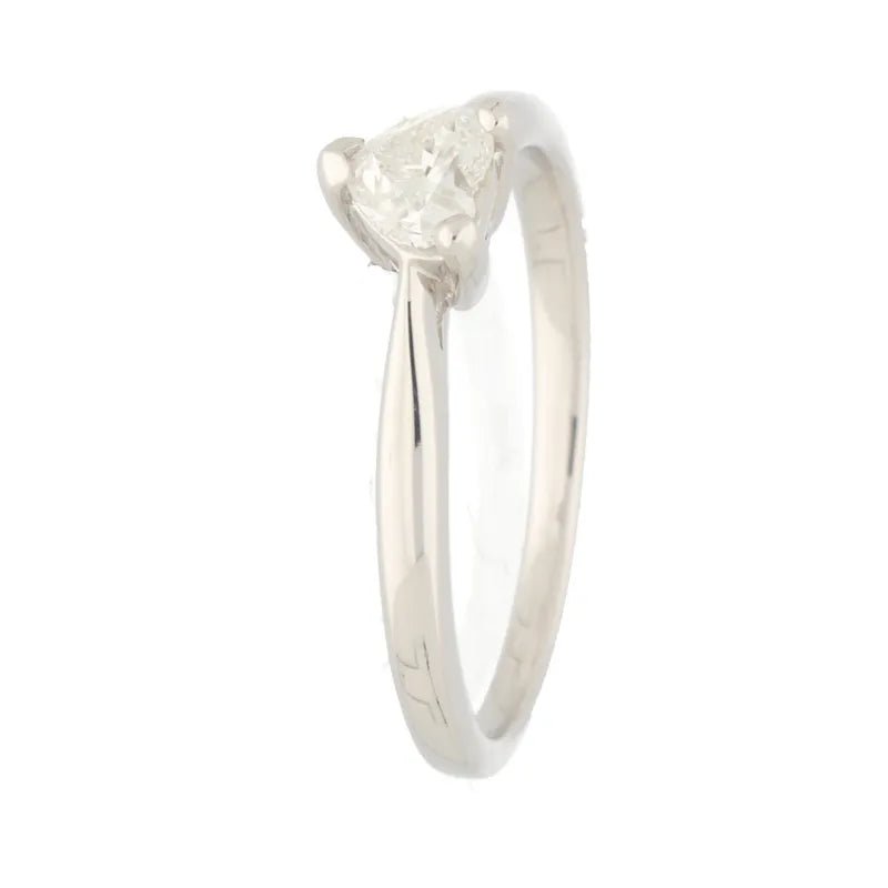 9ct White Gold Heart Shaped Diamond Ring 0.40ct254320