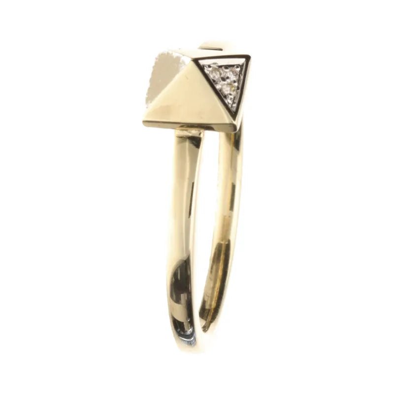 9ct Yellow Gold 0.15ct Diamond Pyramind Ring274800