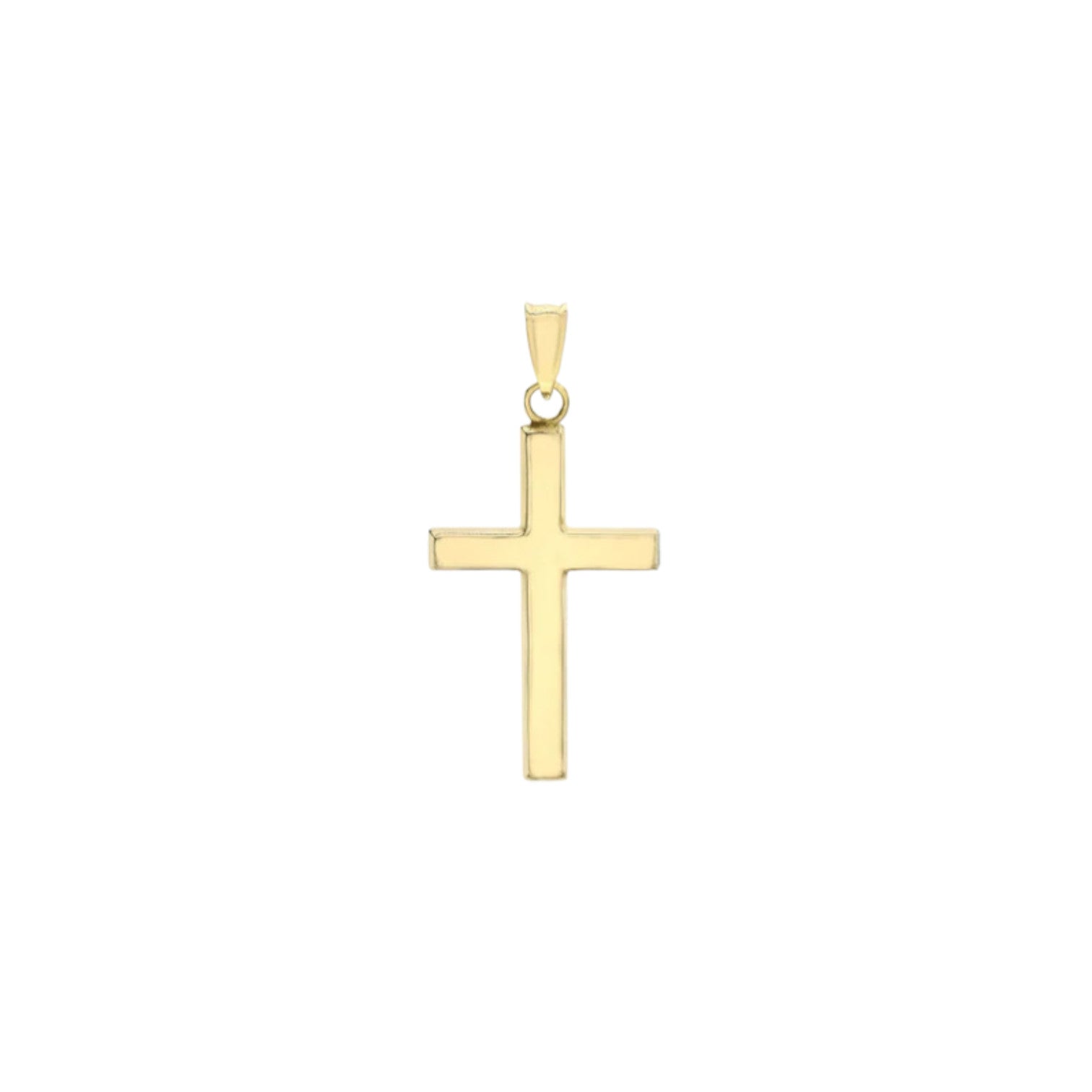 9ct Yellow Gold 15mm x 25mm Cross Pendant