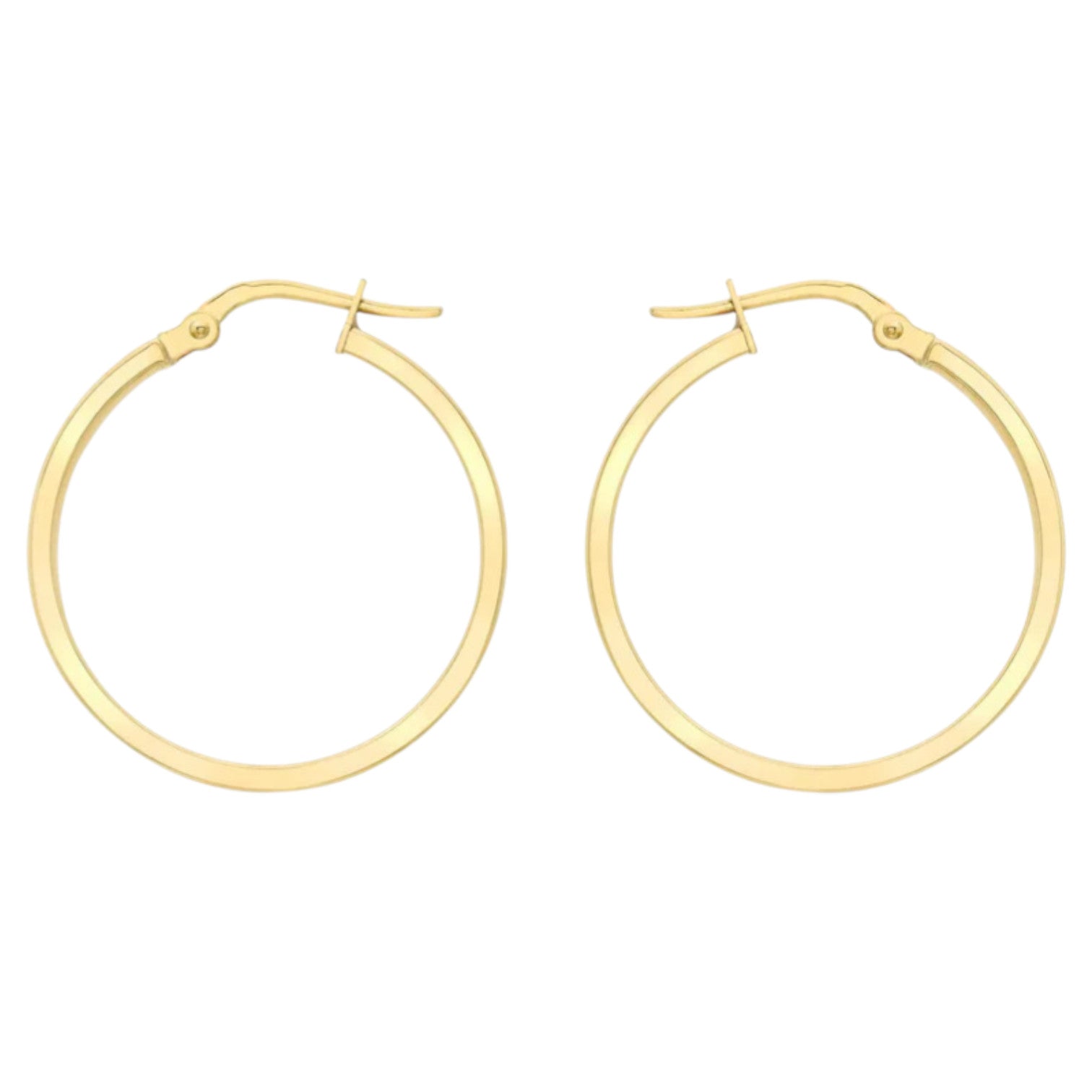 9ct Yellow Gold 23mm Polished Creole Earrings