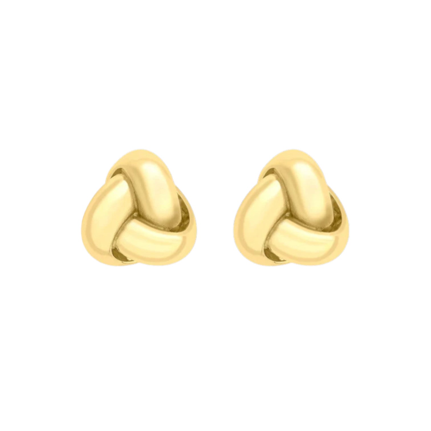 9ct Yellow Gold 7mm Knot Stud Earrings