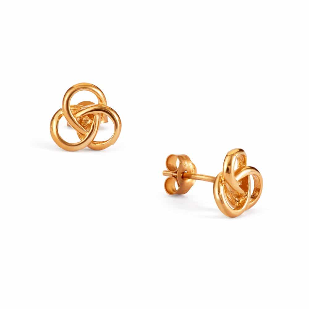 9ct Yellow Gold Celtic Stud Earrings
