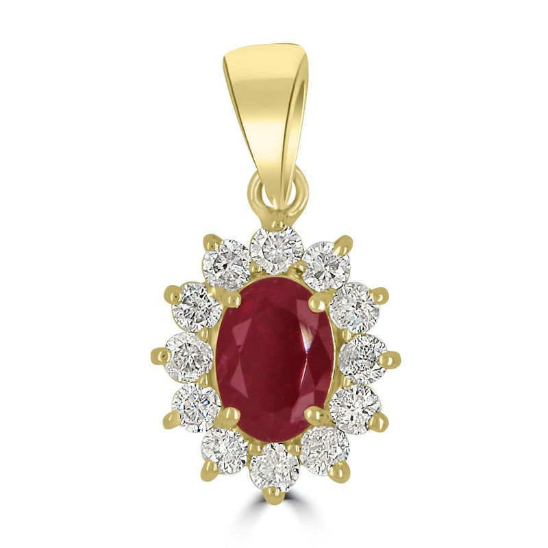 9ct Yellow Gold Diamond 0.44ct Cluster PendantWWW2175P