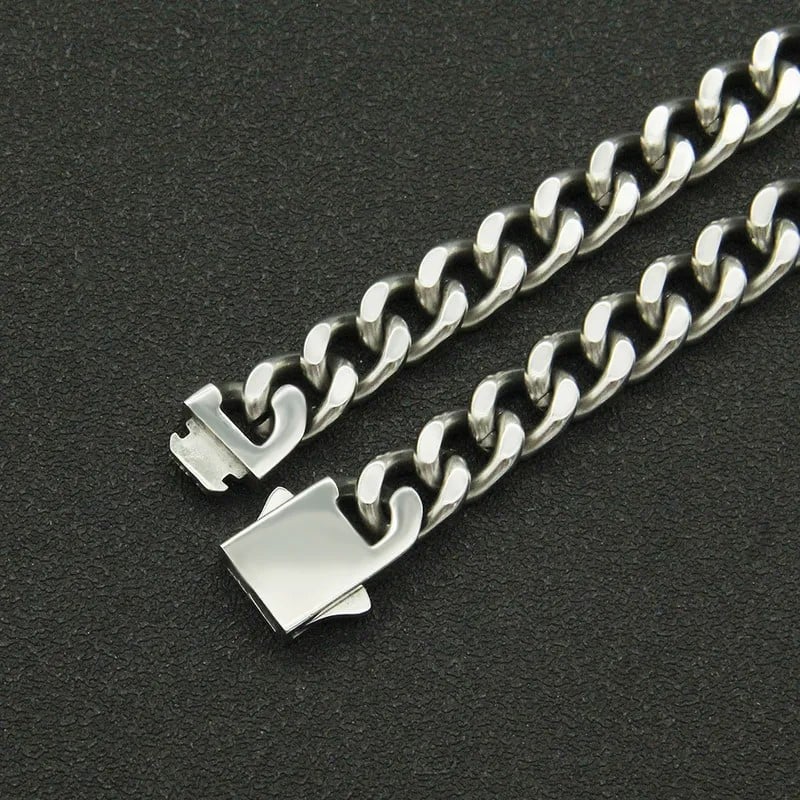 Mens Stainless Steel 8" Curb Bracelet image 0