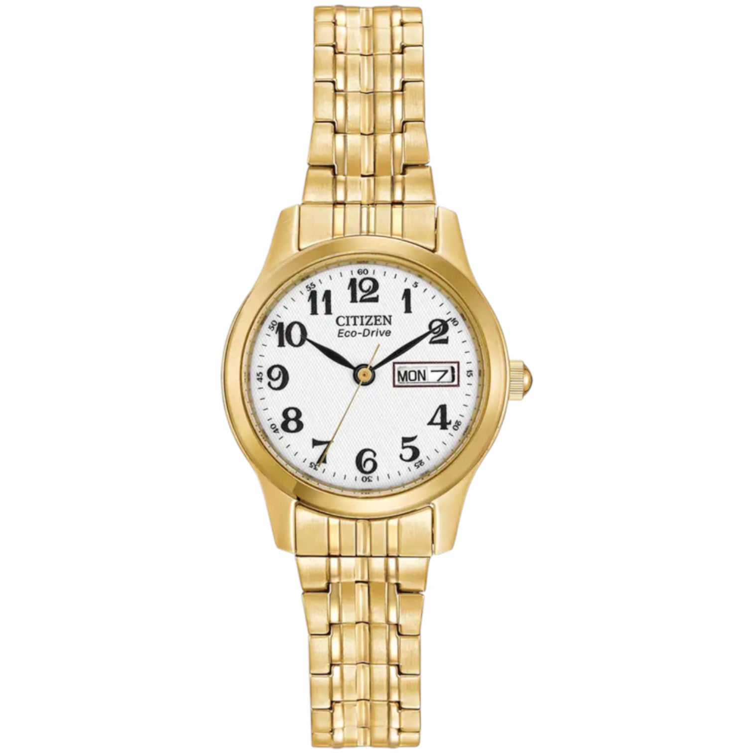 Citizen Ladies' Eco-Drive Gold Expansion Bracelet Watch EW3152-95A